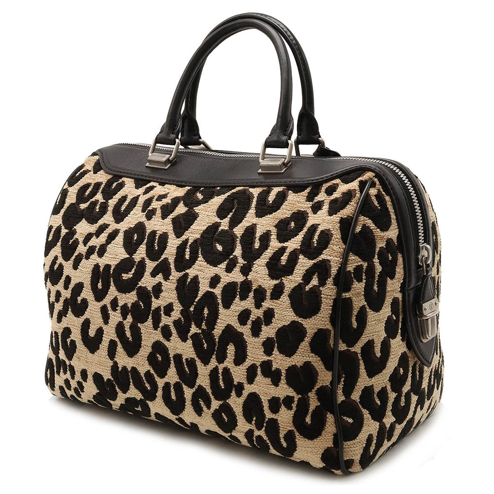 Louis Vuitton Boston Bag Leopard Stephen Jacquard Handbag Sprouse Speedy Black